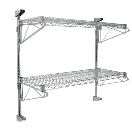 Technibilt Shelving Systems Wall Mount Shelv Kits, 1 Level, 18x48x14 1WA1848CH